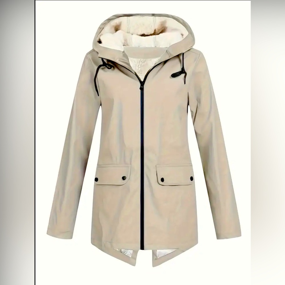 Brand new winter/ rain jacket fluffy inside and water proof outside L size
